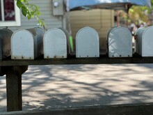 Old Post Boxes In A Row