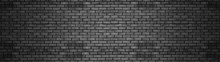 Brick Wall Panoramic Background. Vintage Brick Wall Background