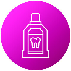 Poster - Vector Design Mouthwash Icon Style