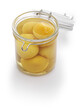 preserved lemons, the jar lid is open.