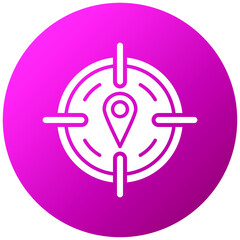 Sticker - Vector Design GPS Icon Style