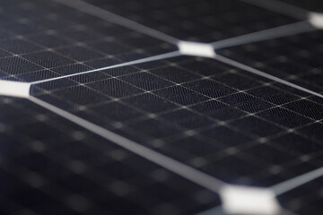close-up of photovoltaic module of solar energy panel. full frame view of solar panels.