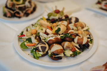 Wall Mural - Delicious appetizers at a wedding.