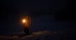 © procinemastock - Hermit with lantern walking at night
