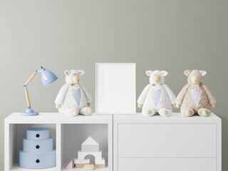 Wall Mural - Kids Frame Mockup - Nursery Frame