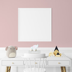 Wall Mural - Nursery Frame Mockup - Kids Frame