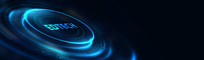 EdTech Education Technology e-learning online learning internet technology concept 3d illustration