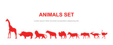 Animal Vector, Eps Vector, Animal, Zoo, Different Animals, Variety Of Farm Animals, Vector Animals