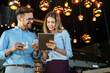 © NDABCREATIVITY - Business people having fun and chatting at workplace office