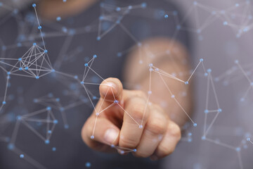 sphere network structure - abstract design connection design