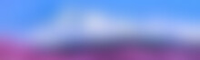 Wide Template Mock Up For Display Of Product Light Blue. Vibrant Dreamy Gradient Background Bright Purple. Smooth Banner Template.