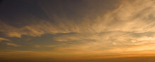 Overlay Sunset Sky With Clouds Photo Background