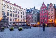 Market Square Of Gamla Stan ( Old Town ), Stockholm, Sweden At Dusk