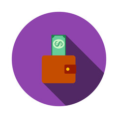 Sticker - Dollar Get Out From Purse Icon