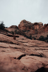 Sticker - Vertical shot of a rocky landscape in Sedona