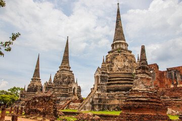 Sticker - Wat Phra Si Sanphet in  Ayutthaya Thailand