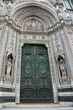 big Door in front of Cathedral of Florence in Italy