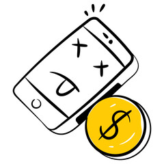 Canvas Print - Mobile Banking 
