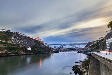 Canvas Print - D. Luis bridge in the city of Porto Portugal