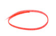 red highlighter circle on white background - Image