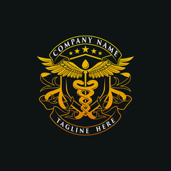 Wall Mural - a dispensary's unique logo with royal style