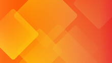 Minimal Orange Yellow Square Abstract Modern Background Design. Design For Poster, Template On Web, Backdrop, Banner, Brochure, Website, Flyer, Landing Page, Presentation, Certificate, And Webinar