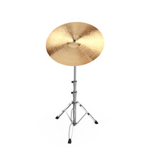 Musical Instrument Cymbal. 3d Rendering