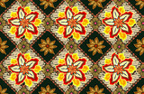 Fototapeta Kuchnia - Indonesian batik motifs with very distinctive plant patterns