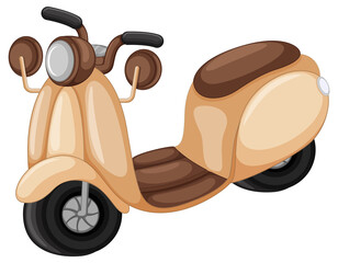 Wall Mural - Isolated scooter in cartoon design