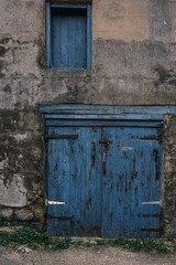 old wooden door