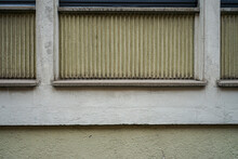 Aged Balcony Of A Residential Building In Wurzburg, Germany