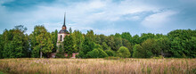 Abandoned Orthodox Church In The Forest, Landscape