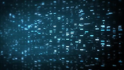 Wall Mural - big data digital business hitech background/ 4k animation of an abstract wallpaper big data business