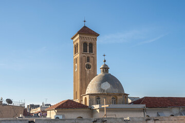 Wall Mural - Churches in the Christian quarter of Damascus Syria