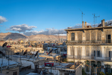 Wall Mural - View of Damascus from Rooftop terrace, Syria