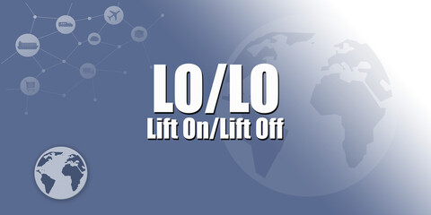 Wall Mural - Logistic Abbreviation - LO/LO