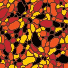 Canvas Print - Skin of the alien animal. Spotted texture. Seamless pattern background