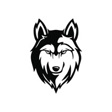 A Wolf Logo Illustration In Modern Style