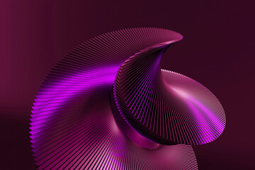 Wall Mural - abstract 3d pink and violet color background