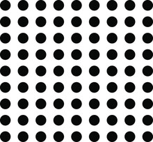 Seamless Pattern Of Dot Vector Illustration.Seamless Vector Pattern Black Polka Dots On A White Background.Abstract Background. Decorative Print.