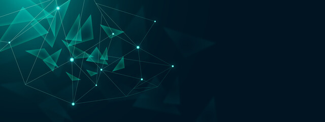 Wall Mural - abstract background of innovation technology concept. vector illustration broken glass, genetic engi