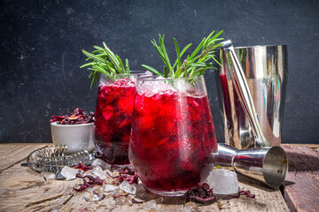 Wall Mural - Iced hibiscus cocktail