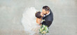 © Igor - beautiful wedding couple kissing. marriage event.