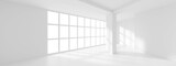 Fototapeta Perspektywa 3d - White Building Concept. Artistic Business Template