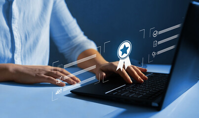 Wall Mural - quality control certification and standardization.