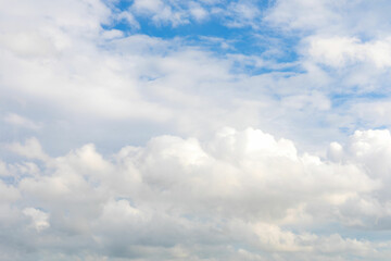 Wall Mural - blue sky and white clouds or cloudscape.