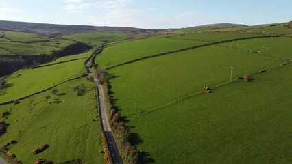Wall Mural - The beautiful Causeway Coast in Northern Ireland - aerial view by drone