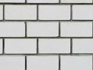 Wall Mural - a wall of white bricks