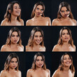 © sumnersgraphicsinc - Portrait collage of girl with different facial expressions
