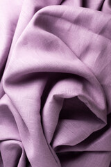Texture with linen fabric in lavender color